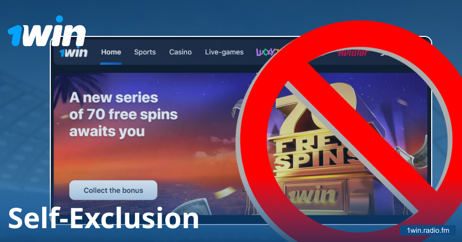 Self-exclusion tools in 1win system