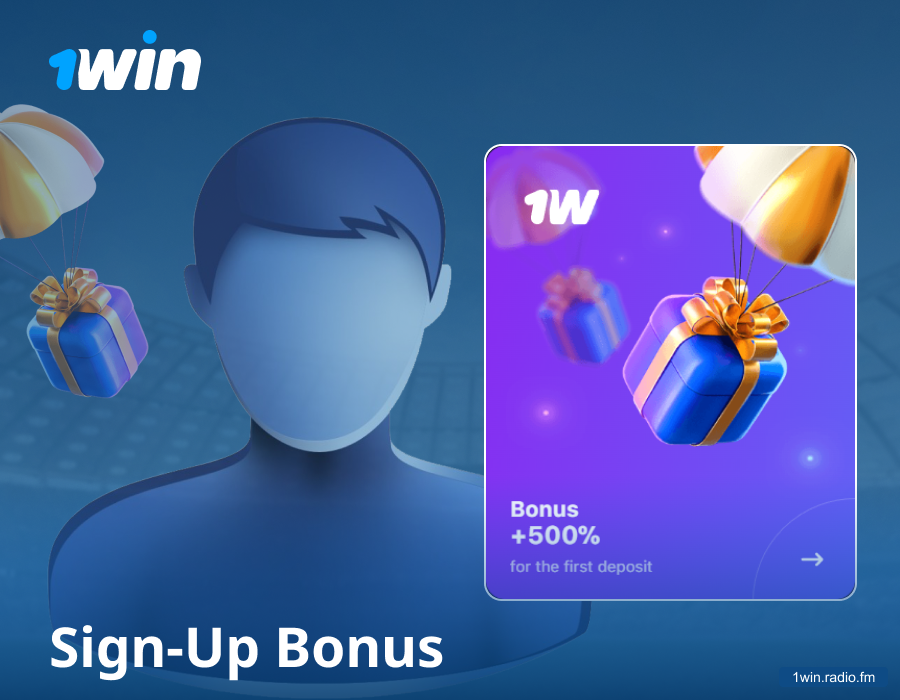 Welcome bonus for 1win sign-up players