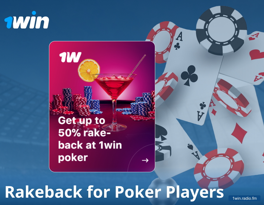 1win rakeback program for poker users