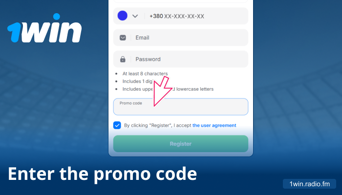 Add promo code in the special field with “+” sign