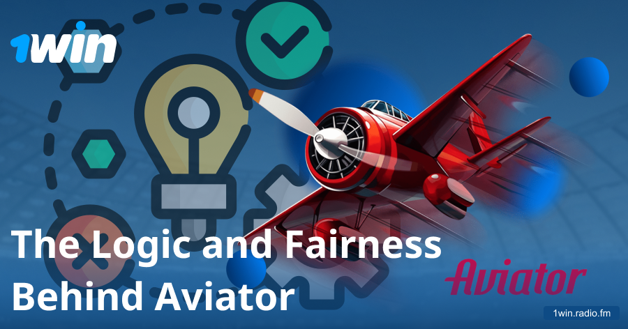 Fair play logic of the 1win Aviator game
