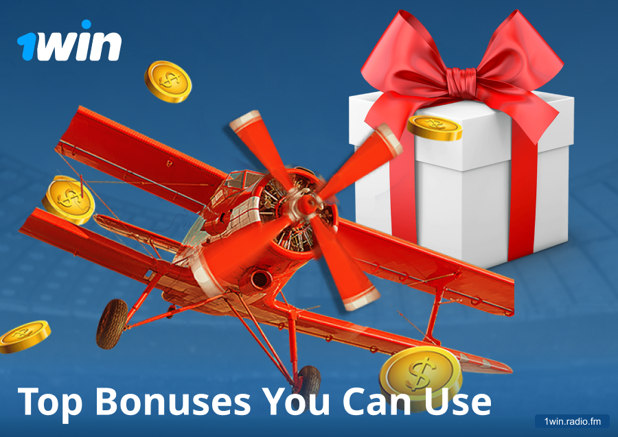 Bonus deals usable in 1win Aviator