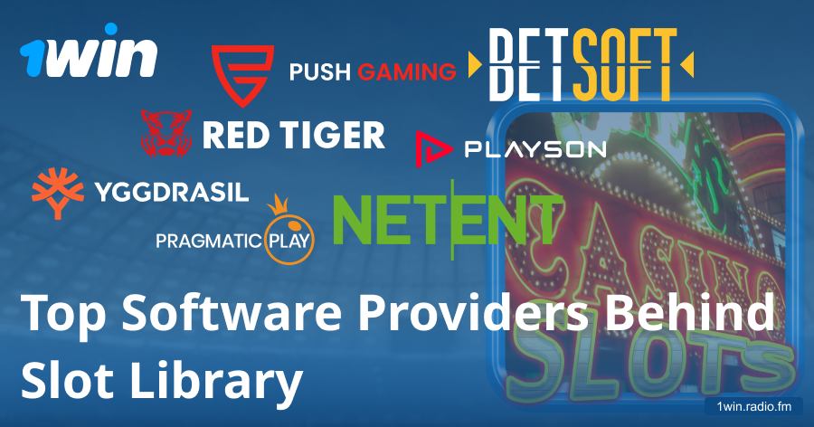 Providers powering the 1win slot catalog