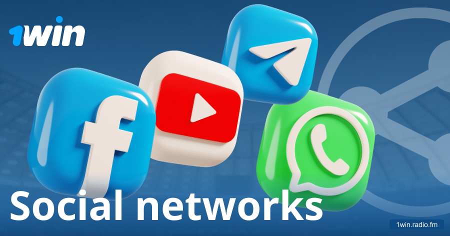 Social media contact for 1win help