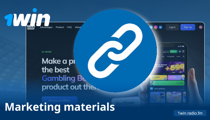 Access marketing tools and unique referral link