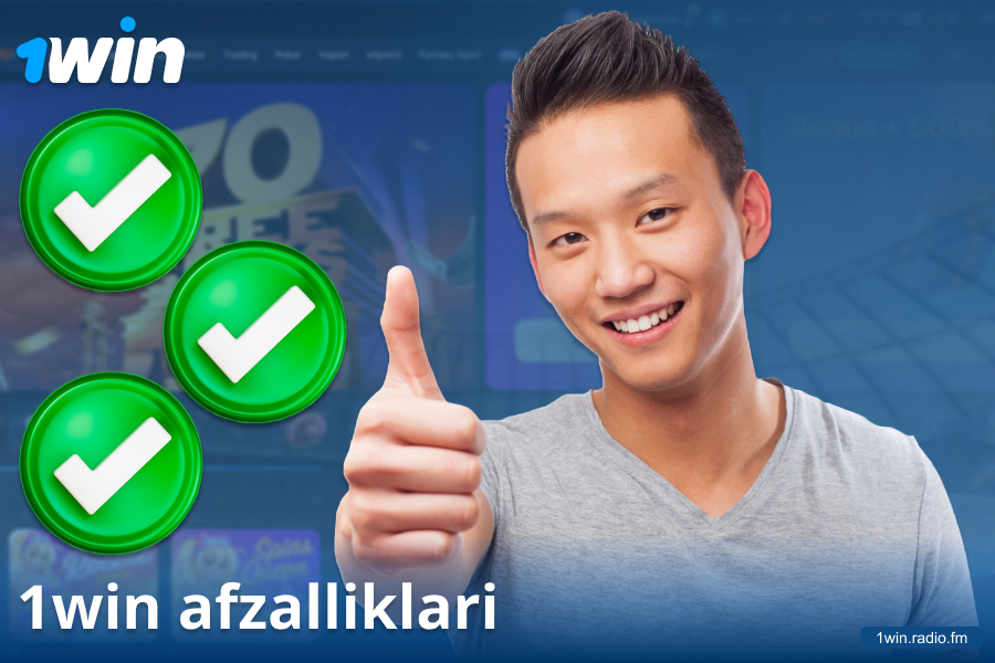 1Win UZ kazinosi afzalliklari