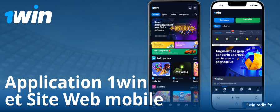 Application mobile pour les joueurs français de 1Win
