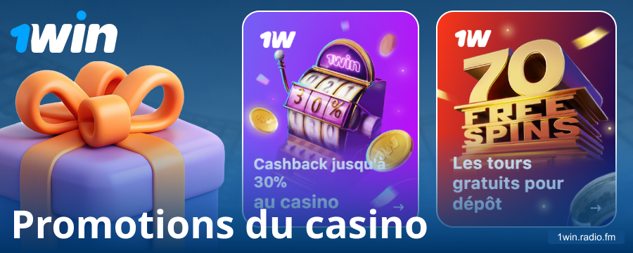 Bonus casino pour les joueurs de 1Win France