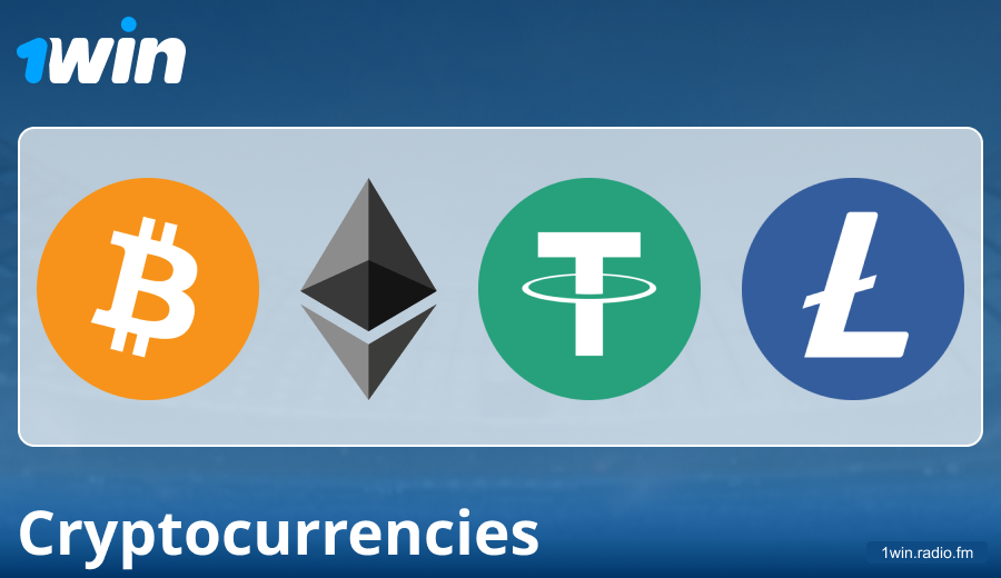 Payment features via cryptocurrencies at 1Win