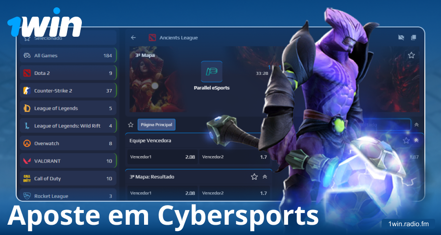 Apostas em eSports para apostadores brasileiros no 1Win