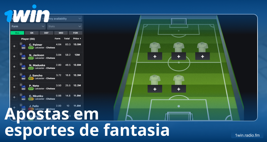 Jogar esportes de fantasia no 1Win Brasil