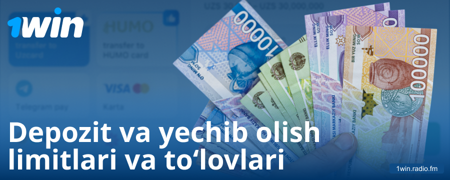 O‘zbekistonlik o‘yinchilar uchun minimal va maksimal depozit
