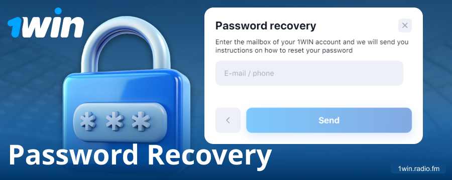 Change password on the 1Win website