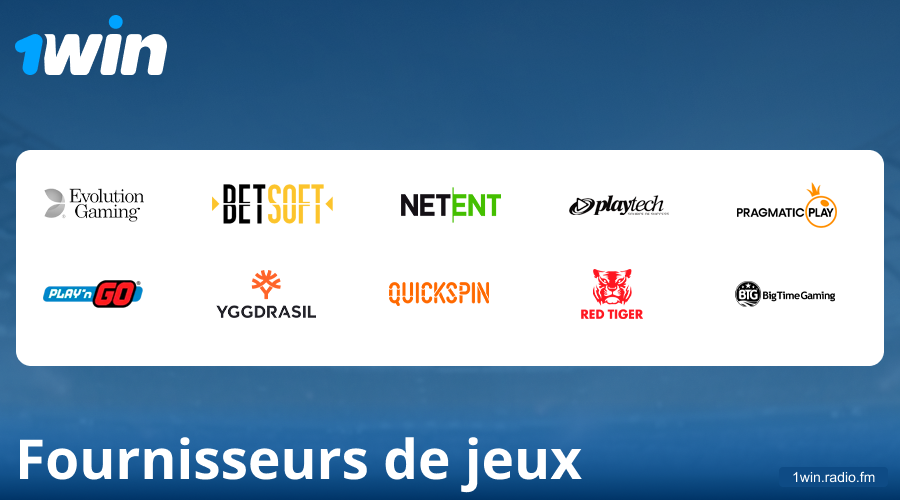 Développeurs de jeux de casino chez 1Win France