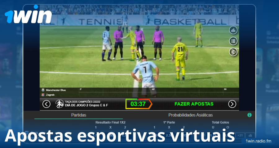 Jogar esportes virtuais para jogadores brasileiros no 1Win