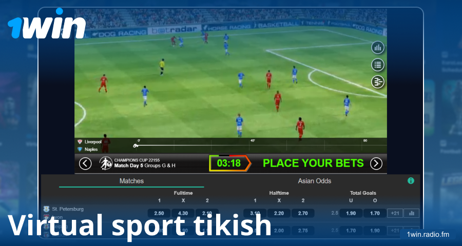 O‘zbekistonlik o‘yinchilar uchun 1Win virtual sport