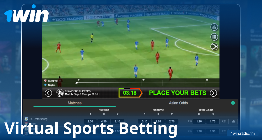 Play virtual sports for 1Win players