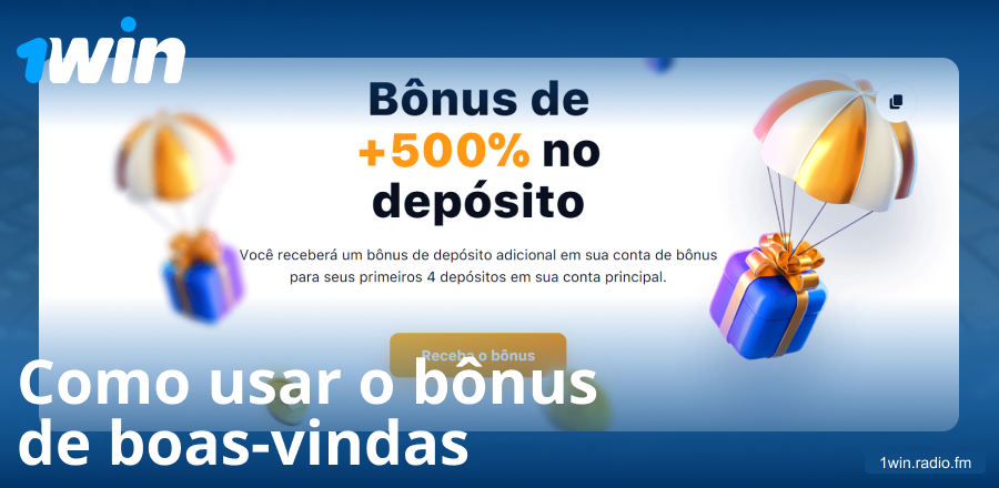 Manual do bônus de boas-vindas no 1Win BR