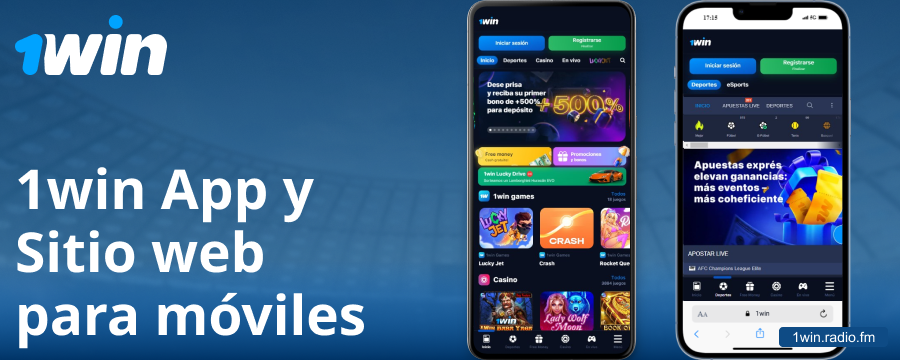 Aplicación móvil para jugadores españoles de 1Win
