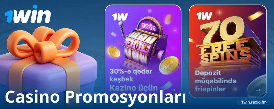 1Win Azərbaycanda kazino bonusları