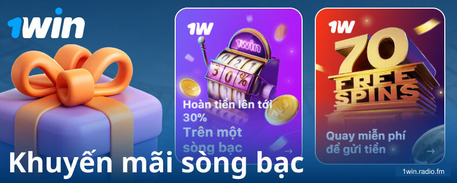 Tiền thưởng sòng bạc cho người chơi 1Win Việt Nam