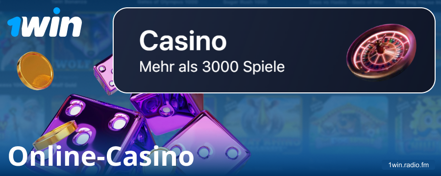 Im 1Win-Casino online spielen DE
