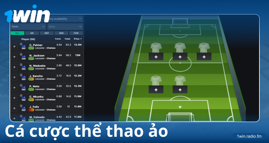 Chơi thể thao giả tưởng tại 1Win Việt Nam