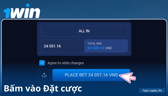 Xác nhận cược của bạn tại 1Win VN