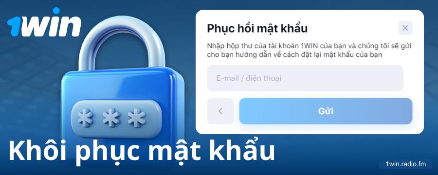 Đổi mật khẩu trên trang web 1Win VN