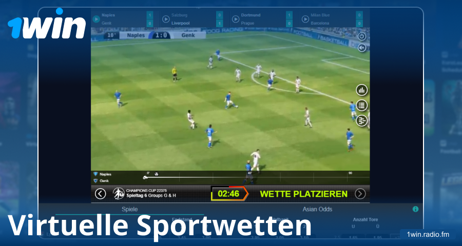 Virtuellen Sport für deutsche Spieler bei 1Win spielen