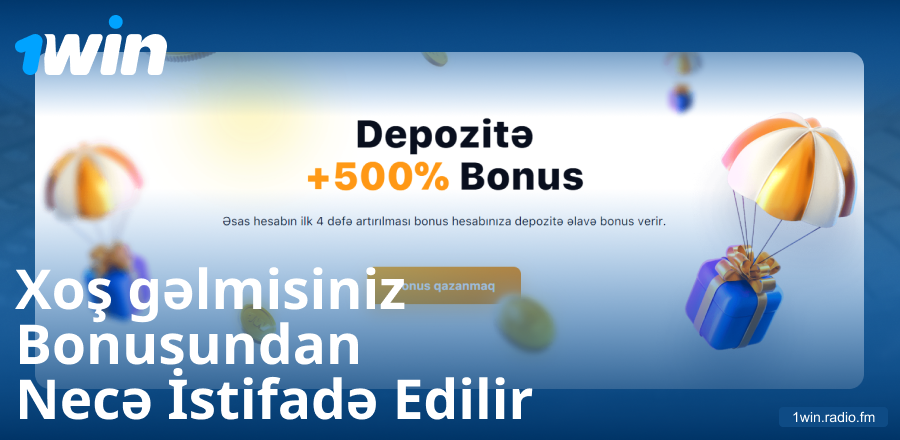 1Win AZ qarşılama bonusu təlimatı